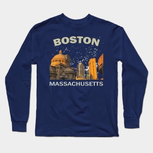 Boston Massachusetts Long Sleeve T-Shirt